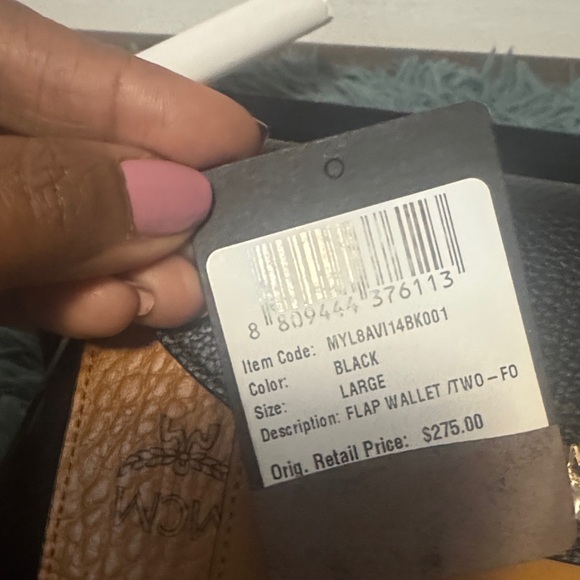 MCM Black and Brown Clutch - Picture 4 of 6